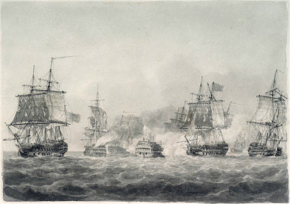 The Battle of Camperdown, 11 October 1797 RMG PW5875