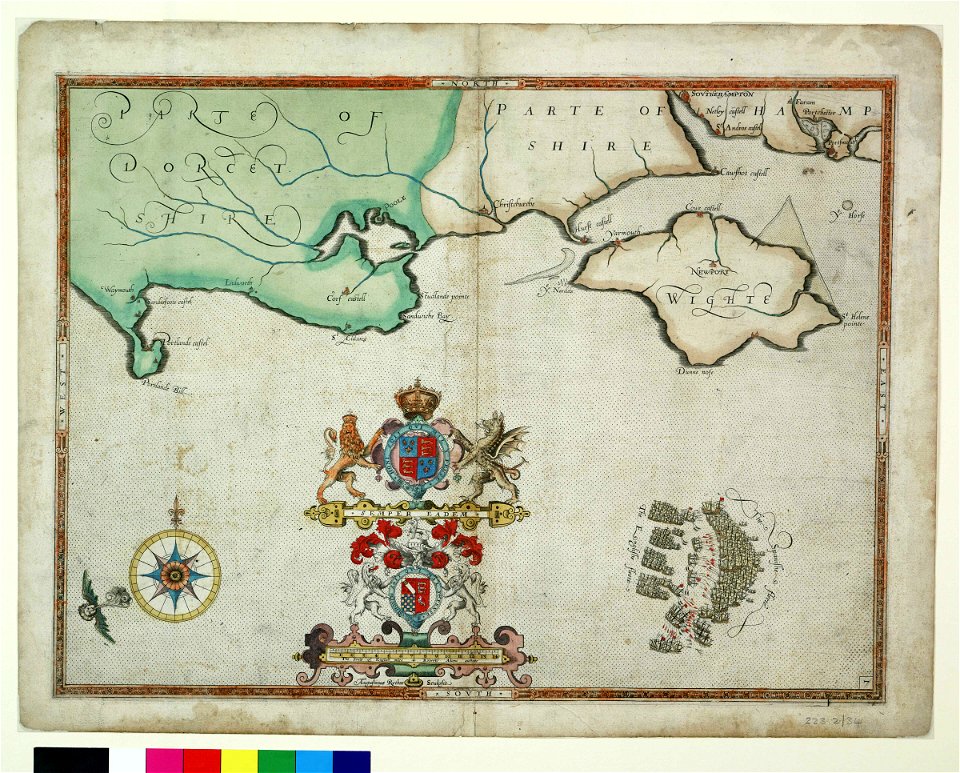 The battle off the Isle of Wight on 4 August 1588 RMG F8045