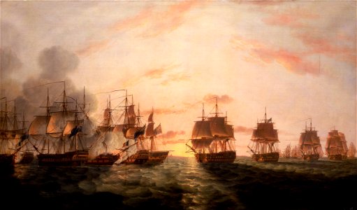 The Battle of the Nile, 1 August 1798 RMG BHC0512