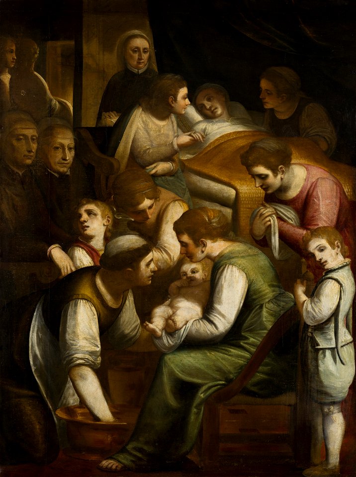 The Birth of the Virgin by Luca Cambiaso Mauritshuis 314