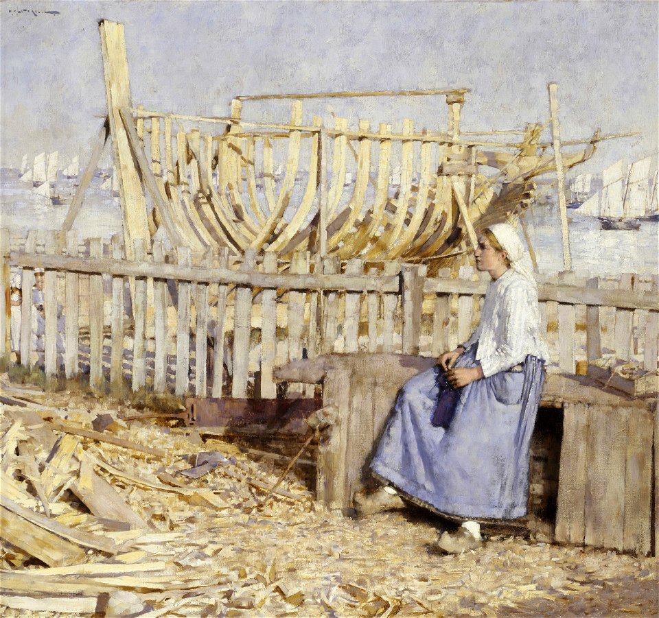 The Boat Builder's Yard, Cancale, Brittany RMG BHC4184