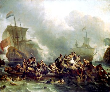 The Battle of The Texel, 11 August 1673 RMG BHC0346