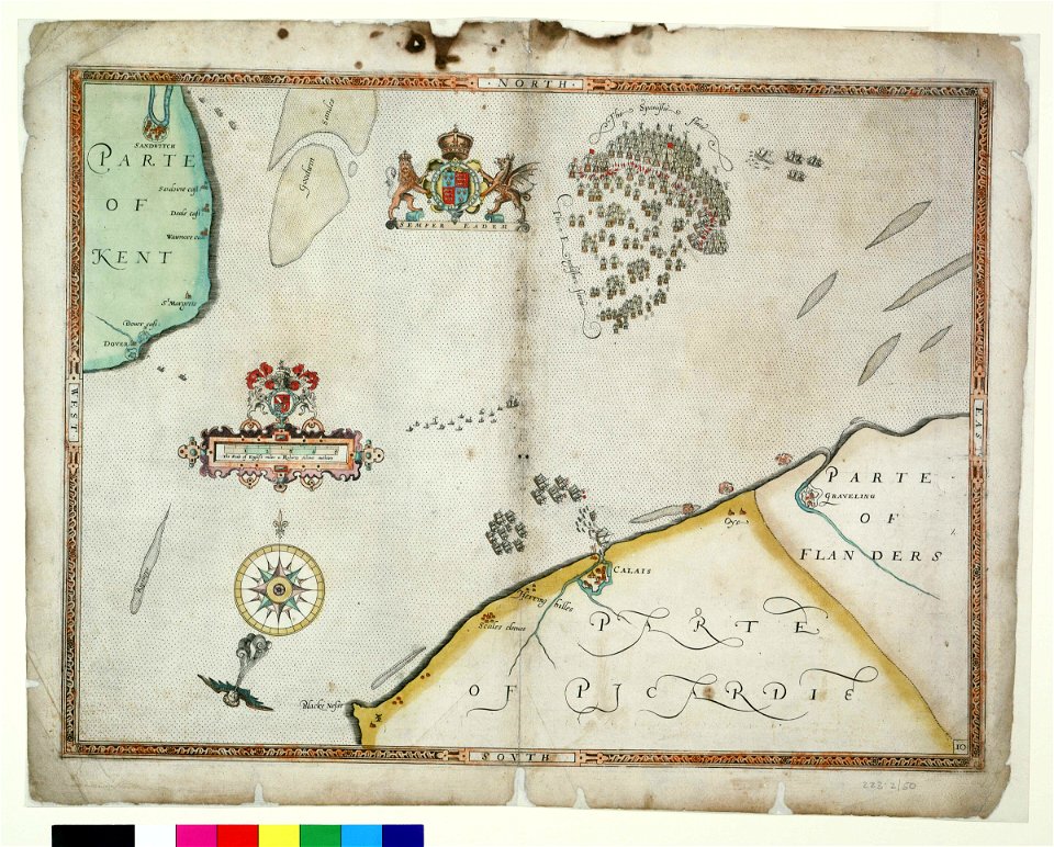 The battle off Gravelines, 8 August 1588 RMG F8048