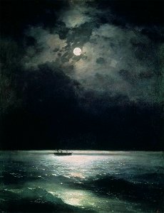 The Black Sea at night
