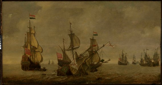 The Battle of the Downs, 21 October 1639 RMG BHC0269