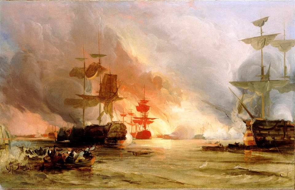 The Bombardment of Algiers, 27 August 1816 RMG BHC0615