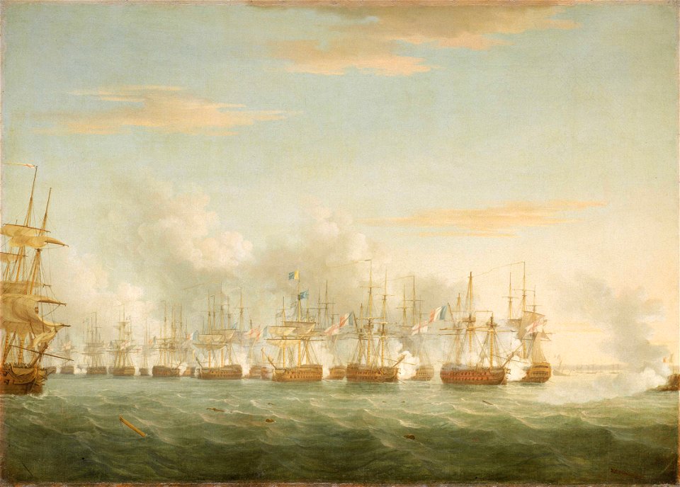 The Battle of the Nile, 1 August 1798 RMG BHC0517