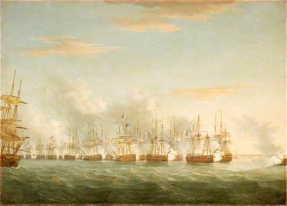 The Battle of the Nile, 1 August 1798 RMG BHC0517