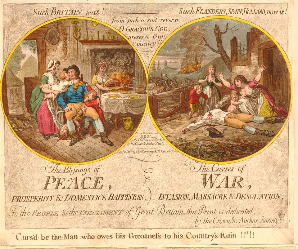 The Blessing of Peace, - The curses of war. (BM 1851,0901.714)