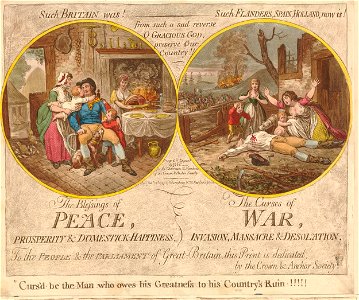 The Blessing of Peace, - The curses of war. (BM 1851,0901.714)