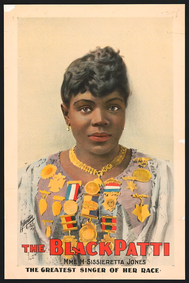 The Black Patti, Mme. M. Sissieretta Jones the greatest singer of her race. LCCN2014635809