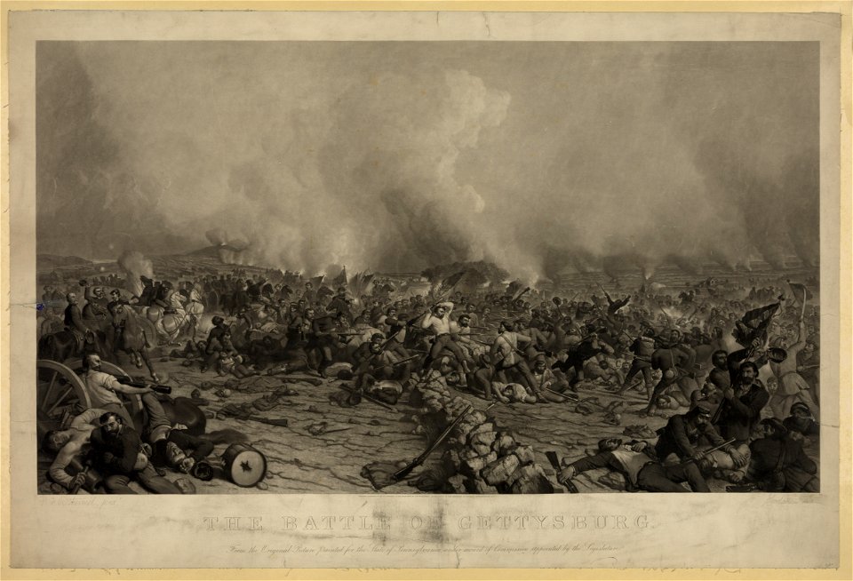 The battle of Gettysburg - P.F. Rothermel 1870 ; P.F. Rothermel pinx. ; John Sartain sculp. LCCN2006678602