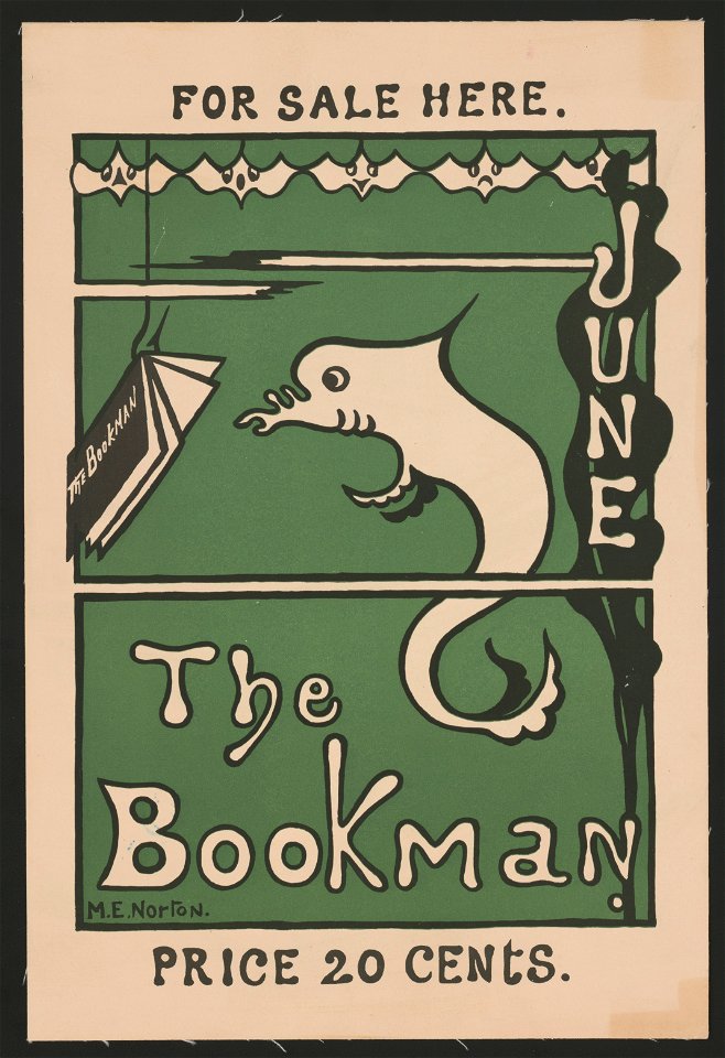 The Bookman. June. For sale here. Price 20 cents LCCN2015646271