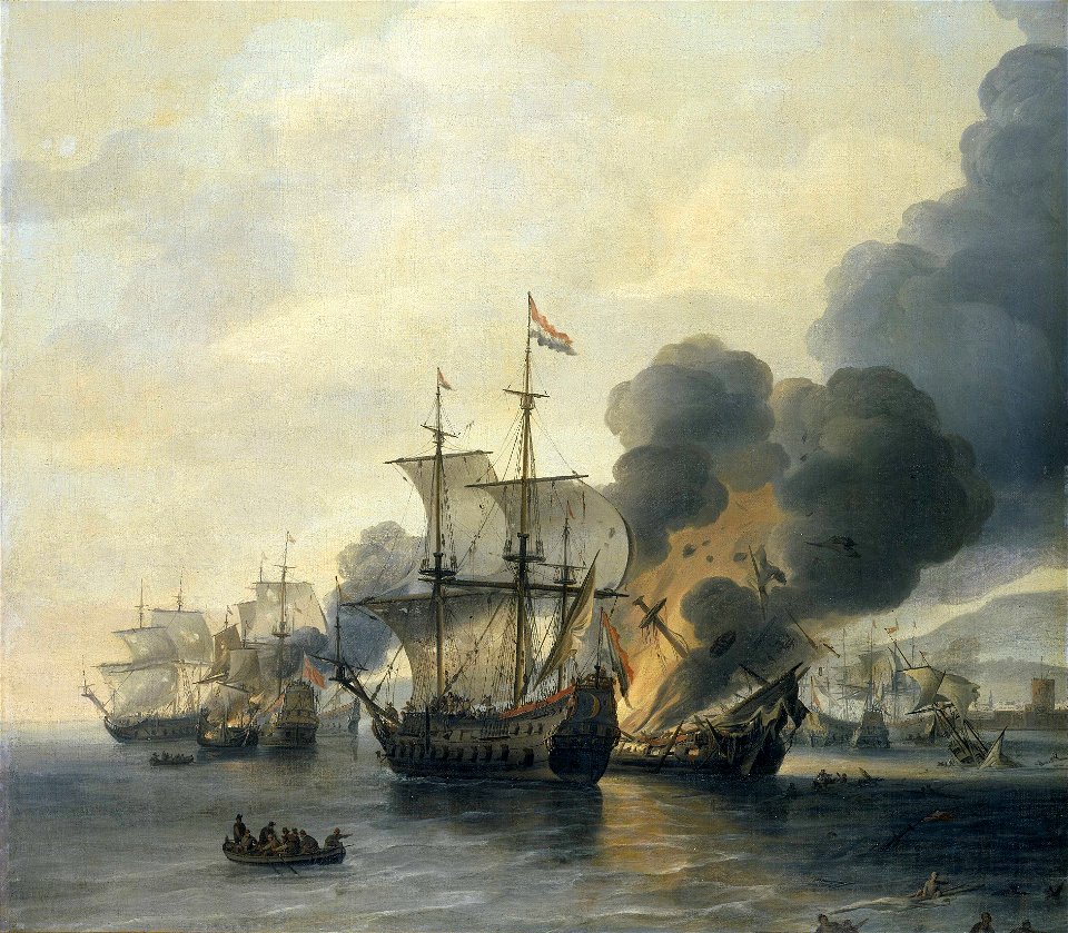 The Battle of Leghorn, 4 March 1653 RMG BHC0275