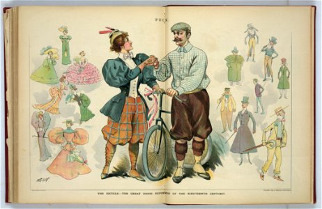 The bicycle - the great dress reformer of the nineteenth century! - Ehrhart. LCCN2012648650