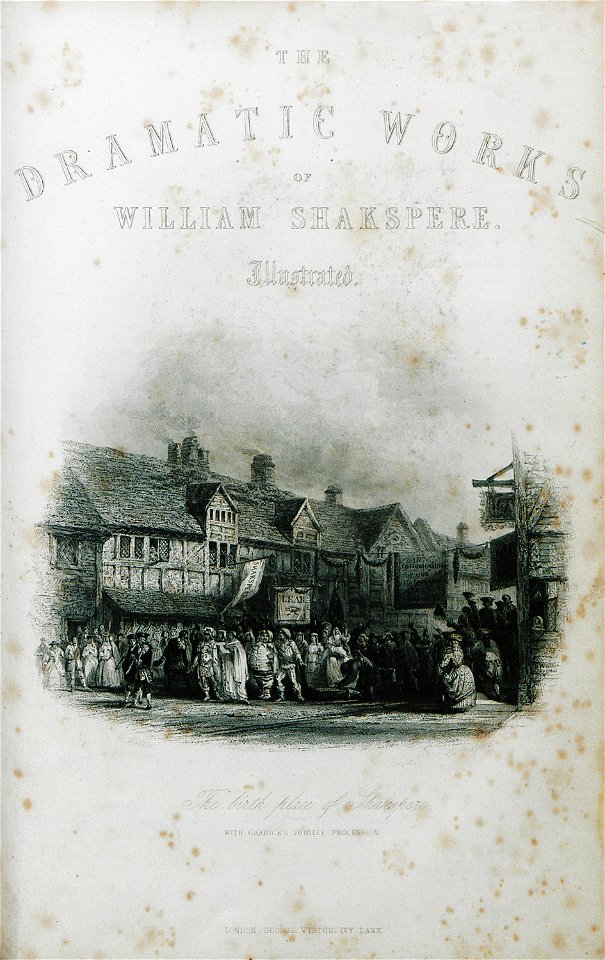 The birth place of Shakespere - Byron George Gordon Lord - 1849