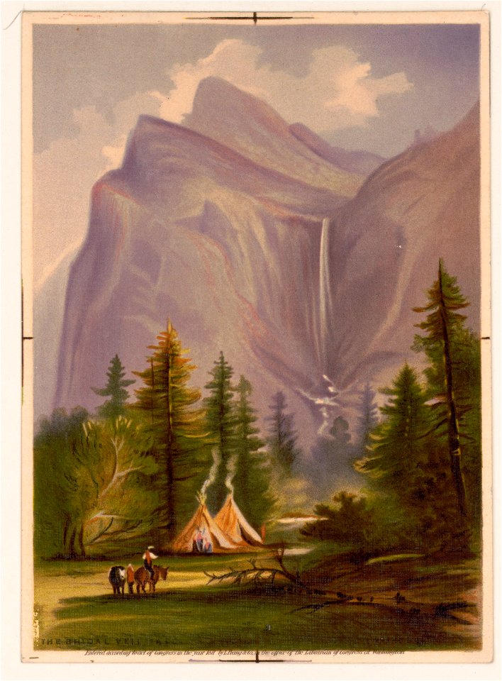 The Bridal veil fall - L. Prang & Co., Boston. LCCN2017660718