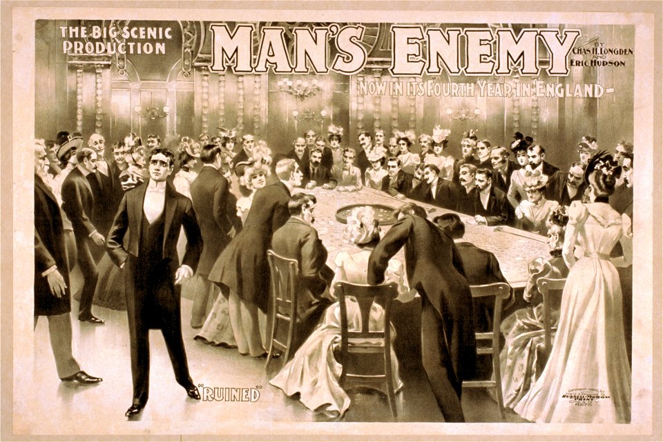 The big scenic production, Man's enemy by Chas. A. Longdon & Eric Hudson - now in its fourth year in England. LCCN2014636658