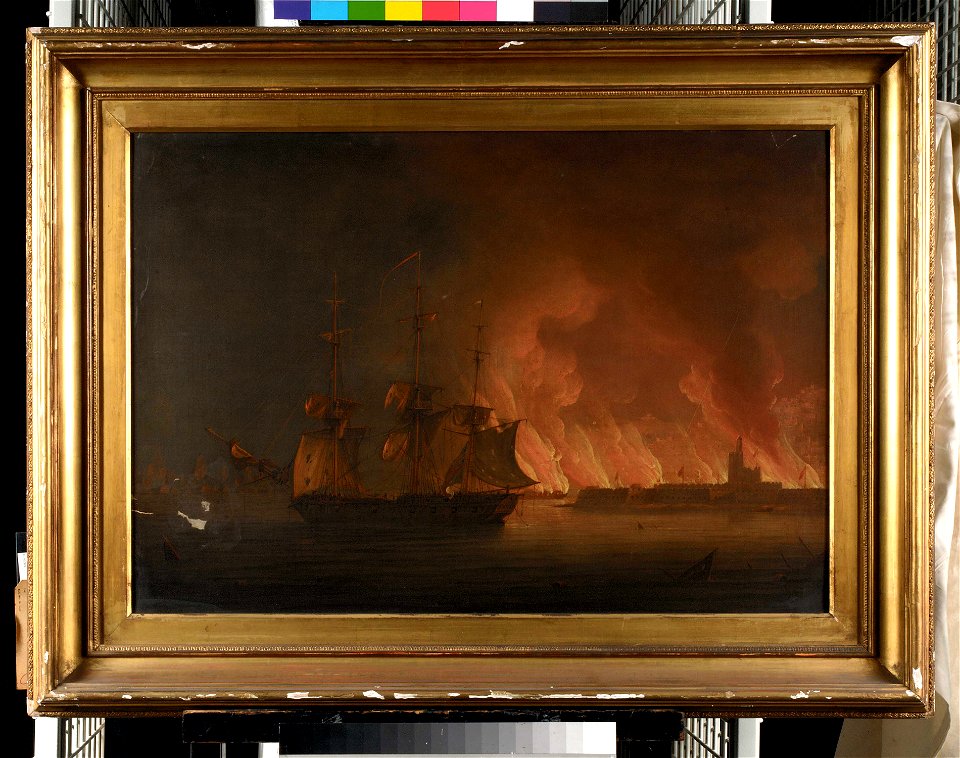 The bombardment of Algiers, 27 August 1816 RMG BHC0613