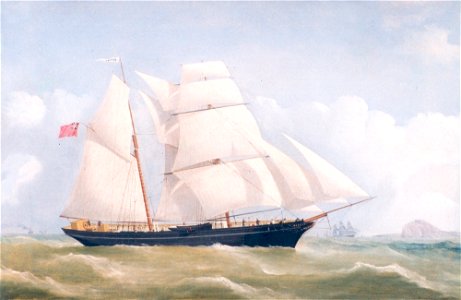 The Brigantine Reaper Off Bass Rock, by Frederick Tudgay