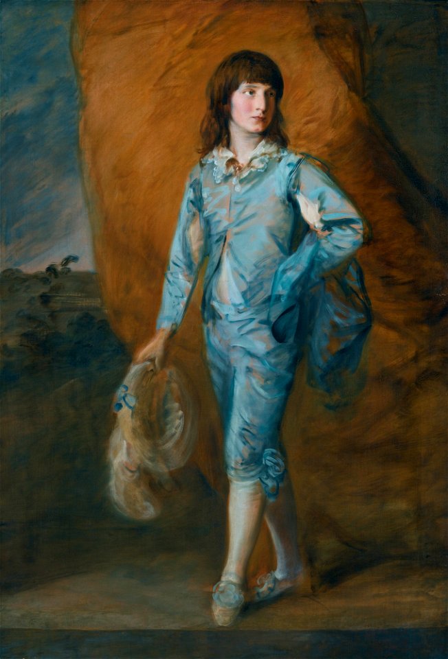 The blue page, by Thomas Gainsborough