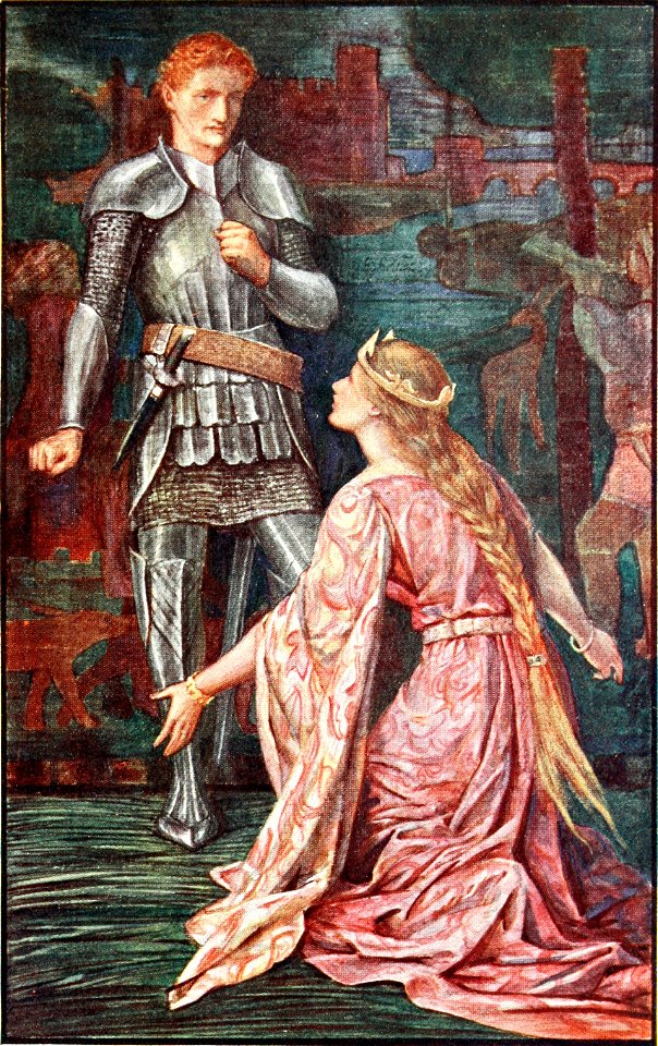The book of romance - color plate facing page 106