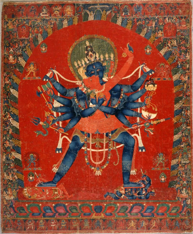 The Buddhist Deities Chakrasamvara and Vajravarahi 15th century. LACMA