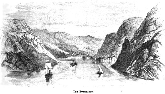 The Bosphorus. George Dodd. Pictorial history of the Russian war 1854-5-6. Free illustration for personal and commercial use.