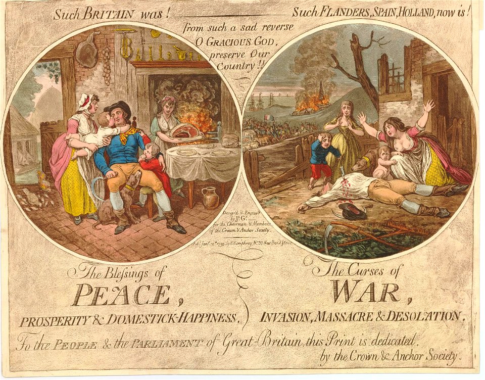 The Blessing of Peace, - The curses of war. (BM 1868,0808.6403)