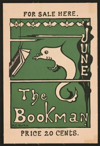 The Bookman. June. For sale here. Price 20 cents LCCN2015646271. Free illustration for personal and commercial use.