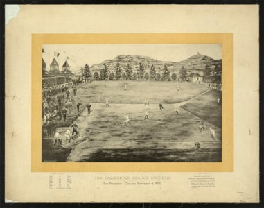 The California league grounds, San Francisco vs. Oakland, September 9, 1890 - arto-type, Britton & Rey, S.F. LCCN2008677256