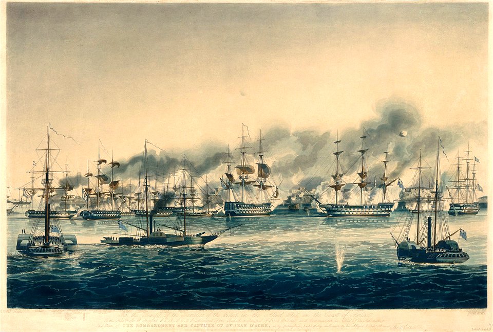 The Bombardment and Capture of St Jean D'Acre RMG PAH8189 7019