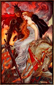 The book of romance - illustration for frontispiece
