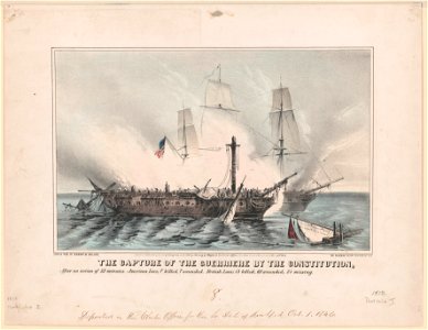 The capture of the Guerriere by the Constitution LCCN2007683556