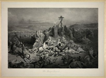 The brazen serpent - painted by Gustave Doré ; engraved by Alphonse François-Membre de la Institut de France. LCCN93502605