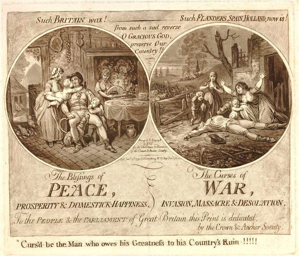 The Blessing of Peace, - The curses of war. (BM 1868,0808.13647)