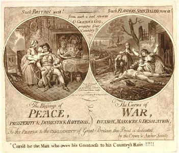 The Blessing of Peace, - The curses of war. (BM 1868,0808.13647)