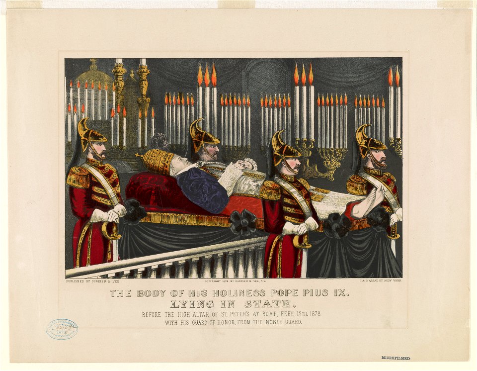 The body of his holiness Pope Pius IX- lying in state LCCN90711966