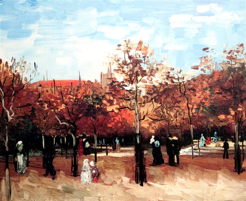 The Bois de Boulogne with People Walking - My Dream