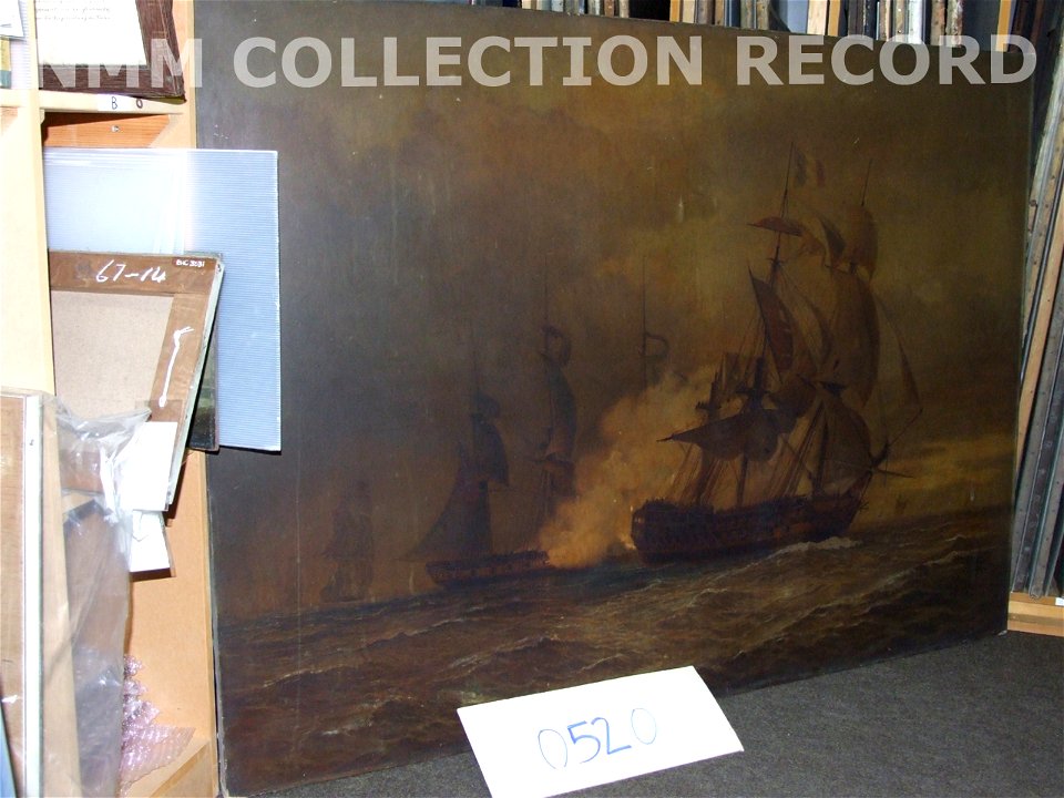 The capture of the 'Guillaume Tell', 30 March 1800 RMG RP7909