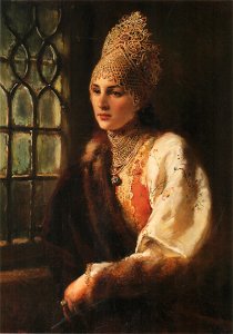 The Boyarina by Konstantin Makovsky. Free illustration for personal and commercial use.