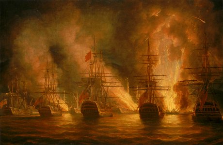 The capture of Trinidad, 17 February 1797 RMG BHC0494