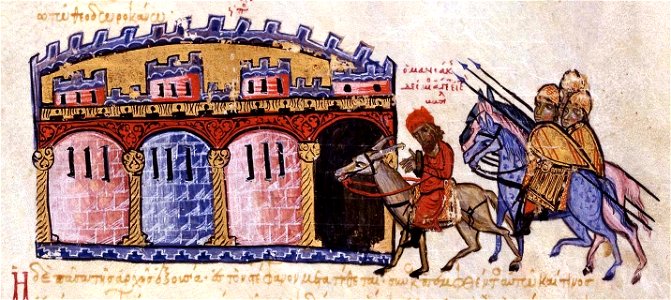 The captive Maniakes is brought to Constantinople