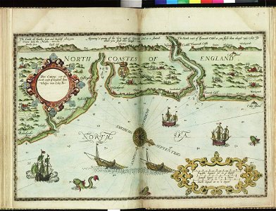 The carde of the north coaste of England from Whitbye unto Coket Isle RMG F8012
