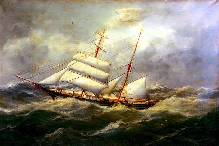 The brigantine 'L'Avennire' RMG BHC2490