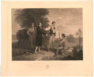 The capture of Major Andre - Painted by A.B. Durnad; Landscape eng.d by Smillie & Hinshelwood. LCCN2004670689