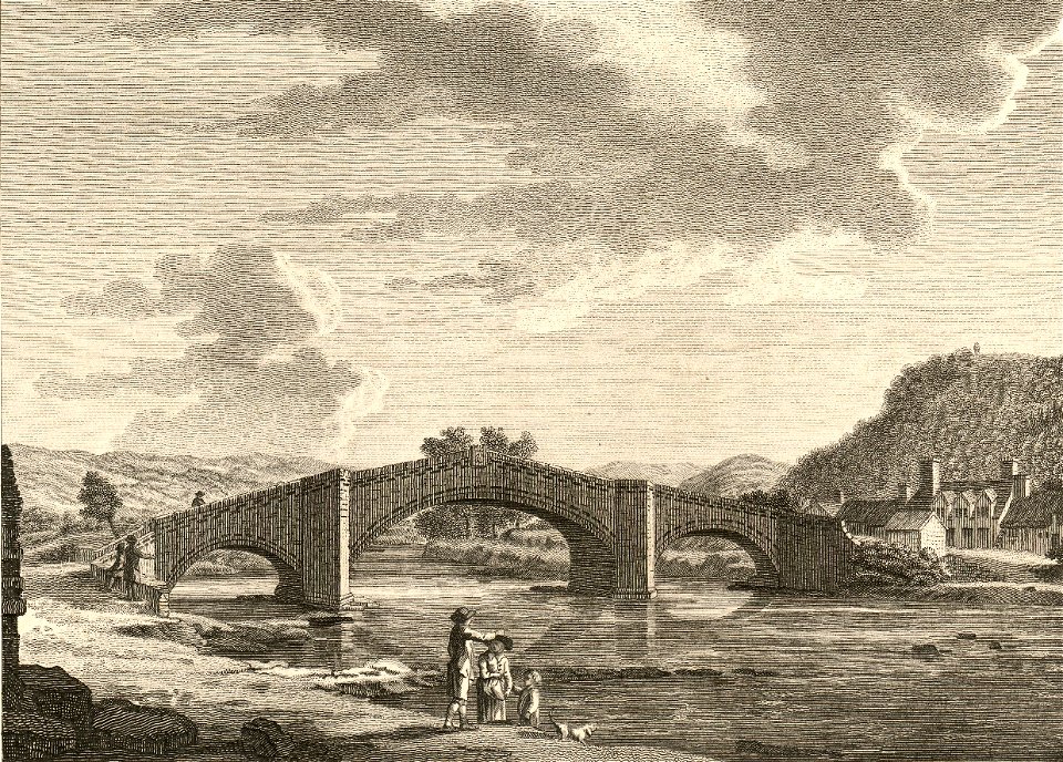 The bridge of Llanrwst, in Denbighshire