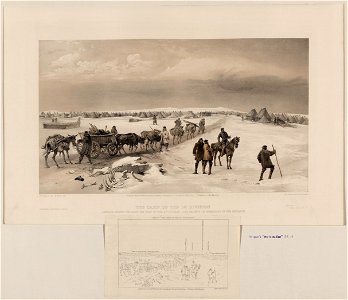 The camp of the 1st Division, looking north towards the camp of the 2nd Division - the heights of Inkermann in the distance - W. Simpson del. ; M. Morin lith. LCCN2004672577