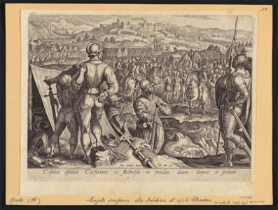 The Capture of Casulum ca.1582 print by Stradanus, S.I 54386, Prints Department, Royal Library of Belgium