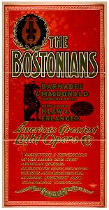 The Bostonians America's greatest light opera co. LCCN2014637288